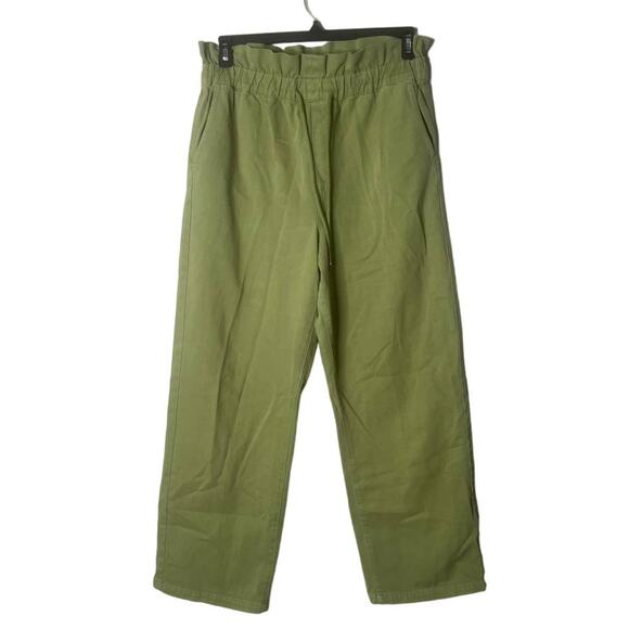 BLANKNYC Green Paper Bag Waist Wide Leg Pants Size Large - Picture 1 of 5
